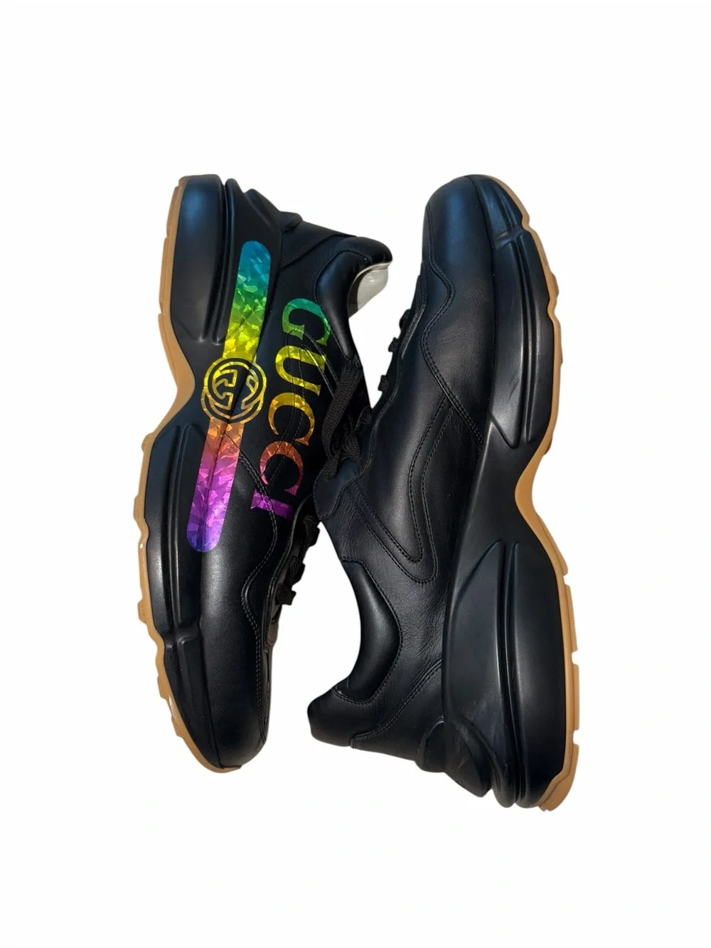 Gucci rhyton mens rainbow shoes size 13.5